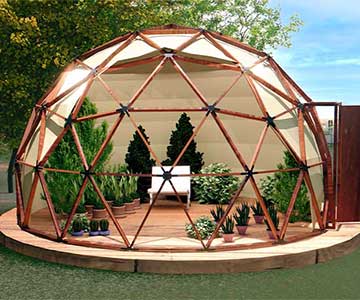 Garden Geodesic Greenhouse Dome